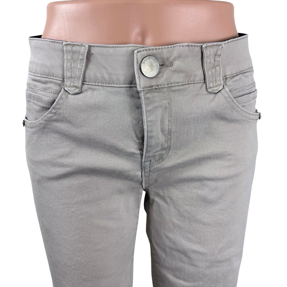 Democracy Ab Solution Khaki Tan Bermuda Shorts Jeans fit roll cuffs - Picture 5 of 16